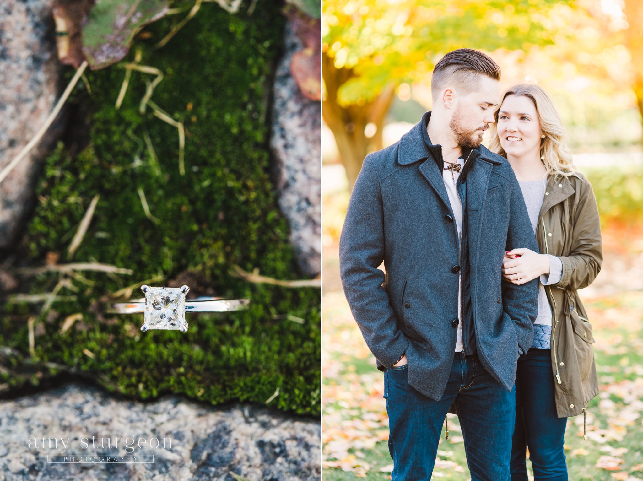 fall byward market engagement session in Downtown ottawa